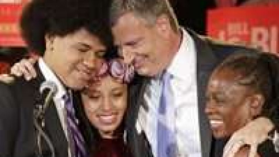 New York: Bill De Blasio nuovo sindaco