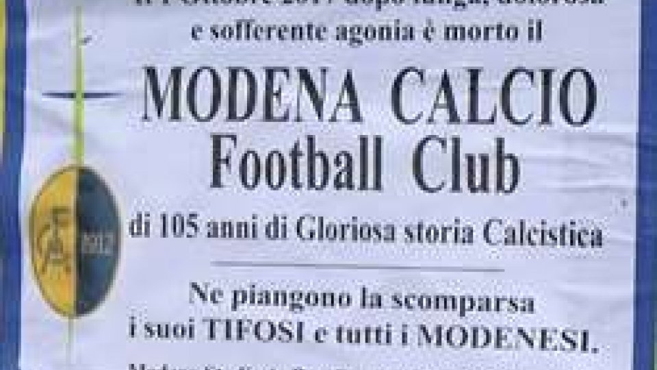 Debiti e cancelli chiusi: così muore il calcio a ModenaDebiti e cancelli chiusi: così muore il calcio a Modena