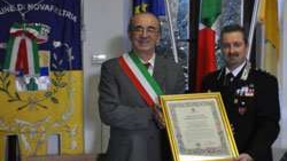 Conferita al Capitano dei carabinieri Umberto Geri la cittadinanza onoraria del Comune di Novafeltria