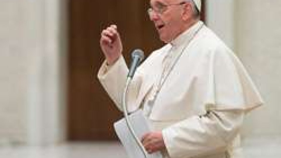 Papa Francesco nel suo appello alla pace. Foto ansa