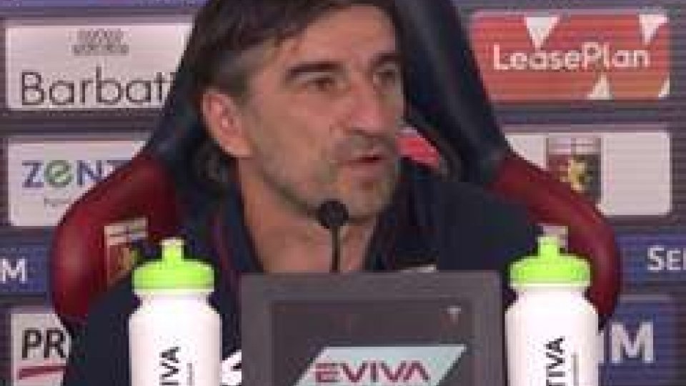Il tecnico ligure JuricCoppa Italia, Genoa-Cesena 2-1. Le interviste ai tecnici Juric e Camplone