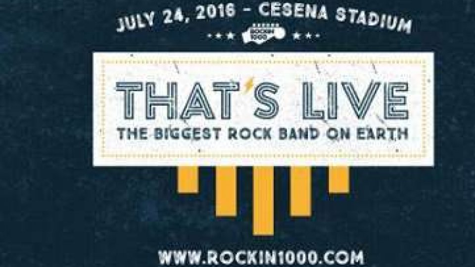 Cesena, Rockin 1000 diventa "That's live"