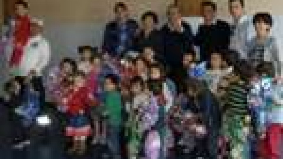 San Marino for the Children ha donato 60 uova di Pasqua ai bimbi de L'Aquila