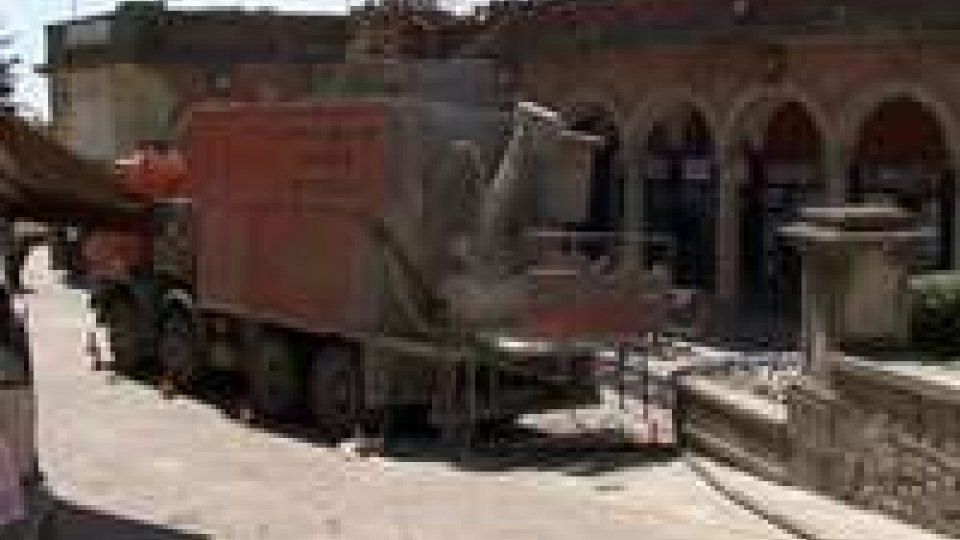 San Marino: camion in Piazza Garibaldi, le proteste dei commercianti