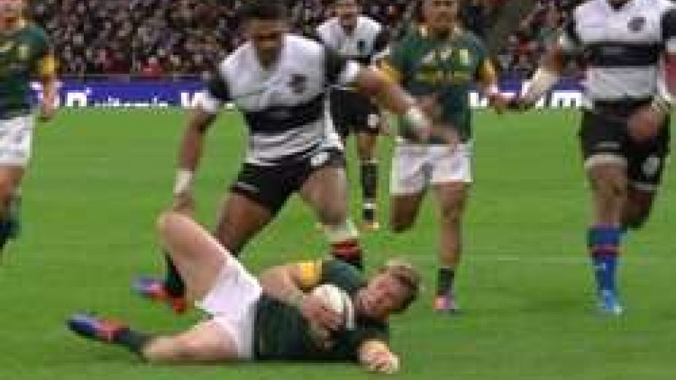 Rugby, pari-spettacolo a Wembley tra Barbarians e SudafricaRugby, pari-spettacolo a Wembley tra Barbarians e Sudafrica