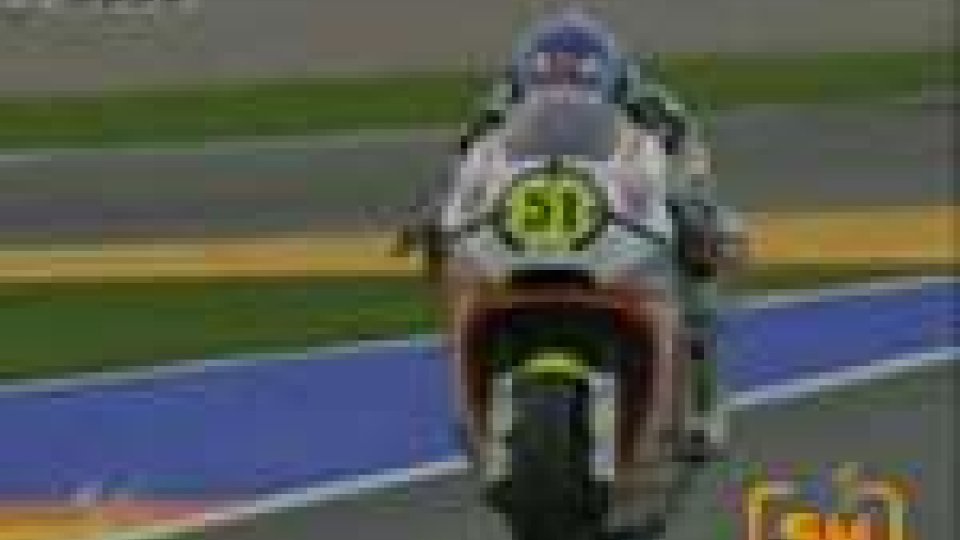 Valencia. Vince Stoner in MotoGP. Pirro in moto 2