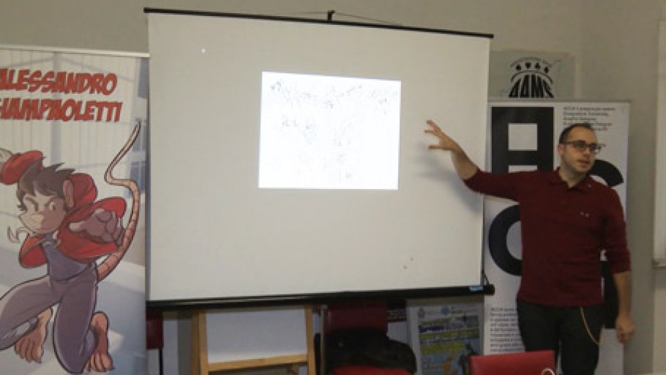 La lezione di Alessandro GiampaolettiTorna la scuola di fumetto organizzata da San Marino COMICS, per alunni dai 7 ai 99 anni