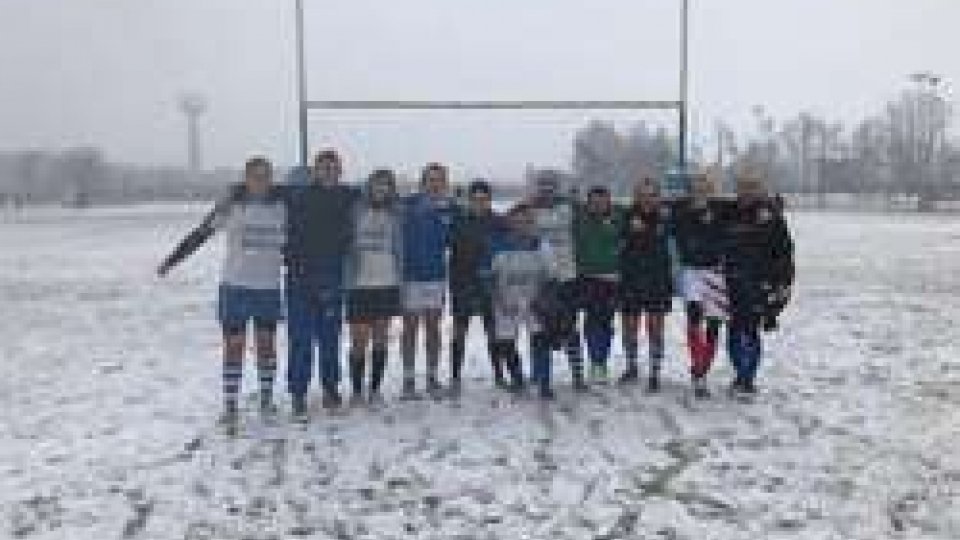 Rugby 7 UISP, San Marino brilla sotto la neve: a Fiorenzuola è 2°