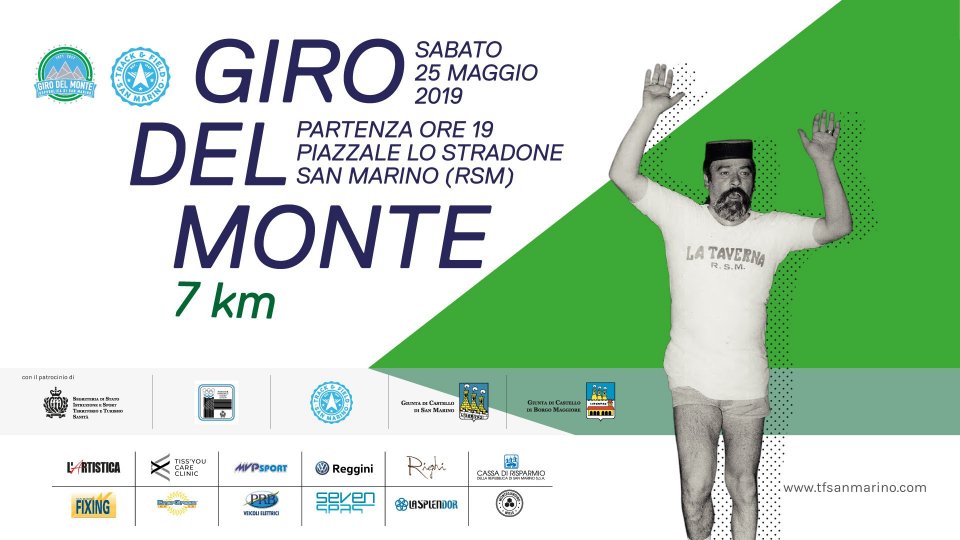 Track&Field San Marino - Giro del Monte 2019: aperte le iscrizioni on-line!