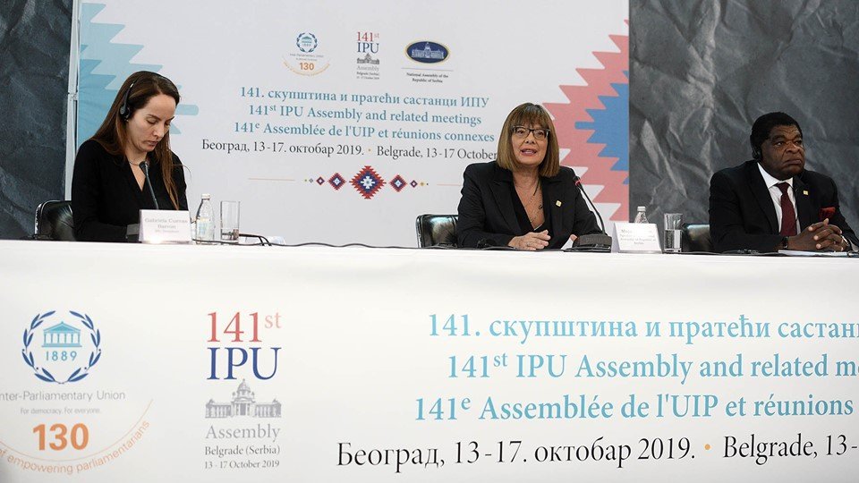 Marica Montemaggi, Mara Valentini e Teodoro Lonfernini in Serbia per l'Assemblea dell’UIP