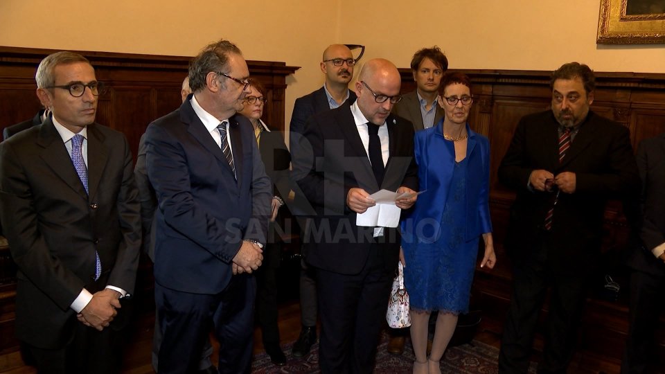 Delegazione della Federazione della Stampa italiana oggi a San Marino