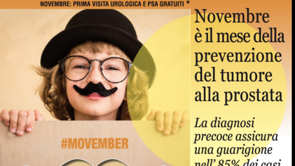Oggi prima giornata di visita per il #Movember, il mese della prevenzione del tumore alla prostata