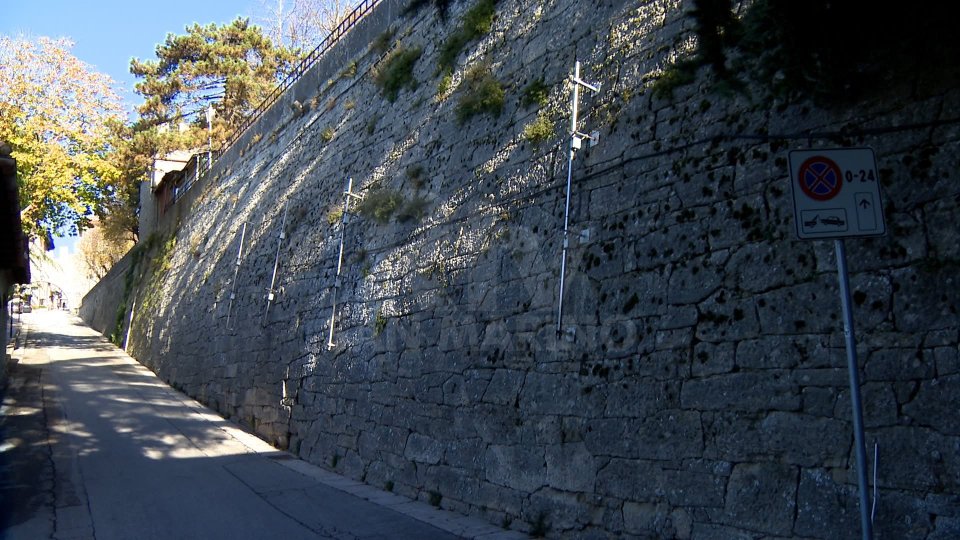San Marino: al via lavori di consolidamento del muro lungo via della Fratta