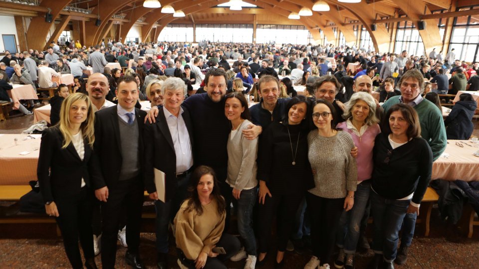 Matteo Salvini ai ragazzi di San Patrignano: “Mi date la forza per combattere la battaglia contro la droga”