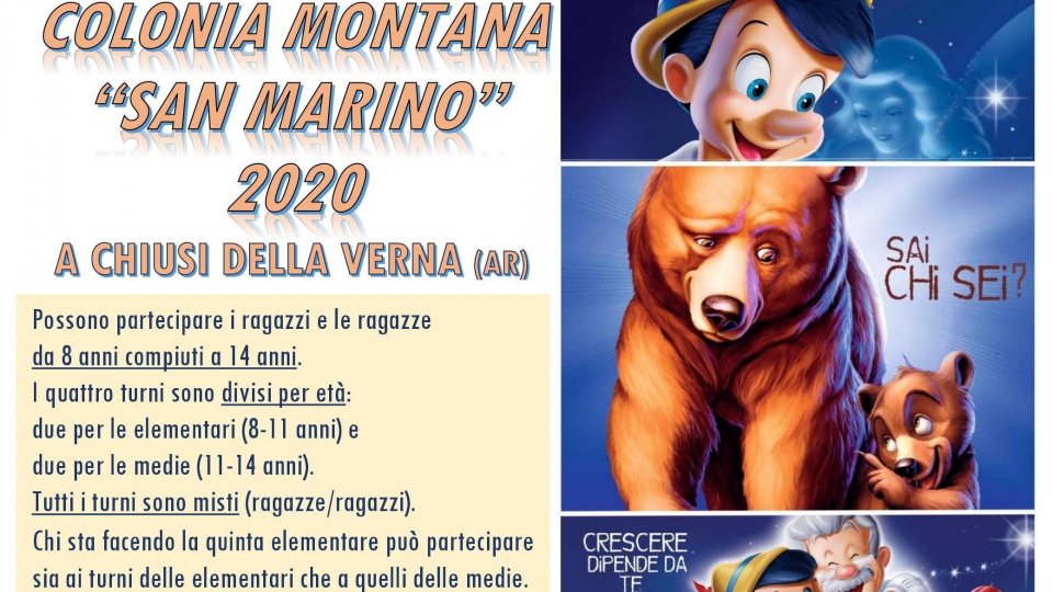 Colonia Montana "San Marino" 2020 a Chusi della Verna (AR)