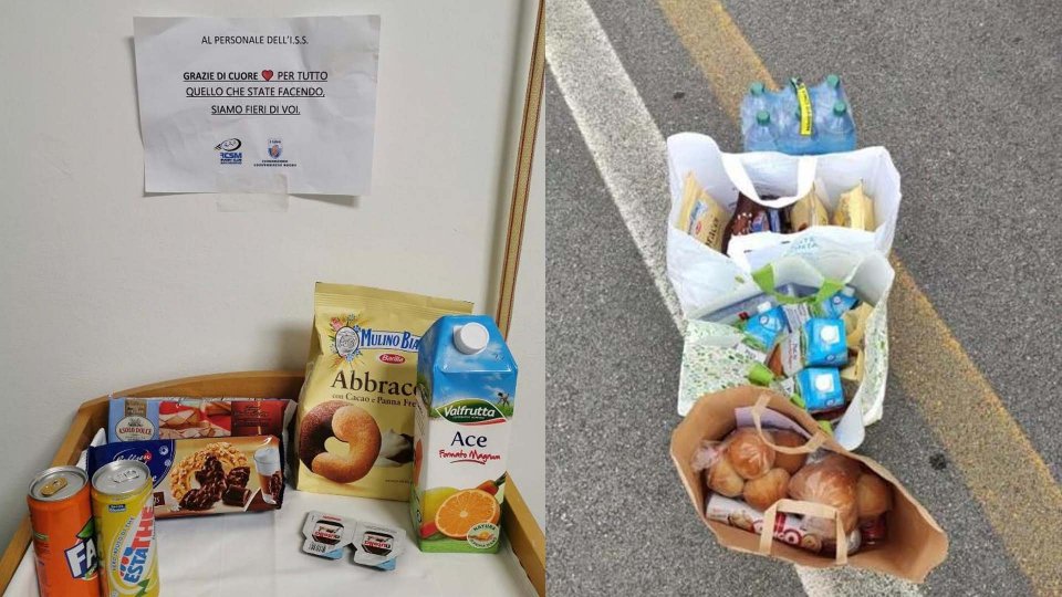 Il rugby dona generi alimentari a sostegno di chi lavora in ospedale