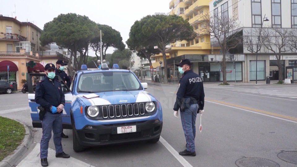 Controlli della Polizia a Rimini
