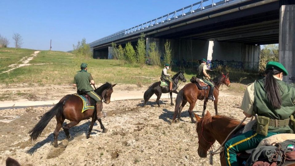 Covid19: controlli a cavallo delle Giacche Verdi in Valconca