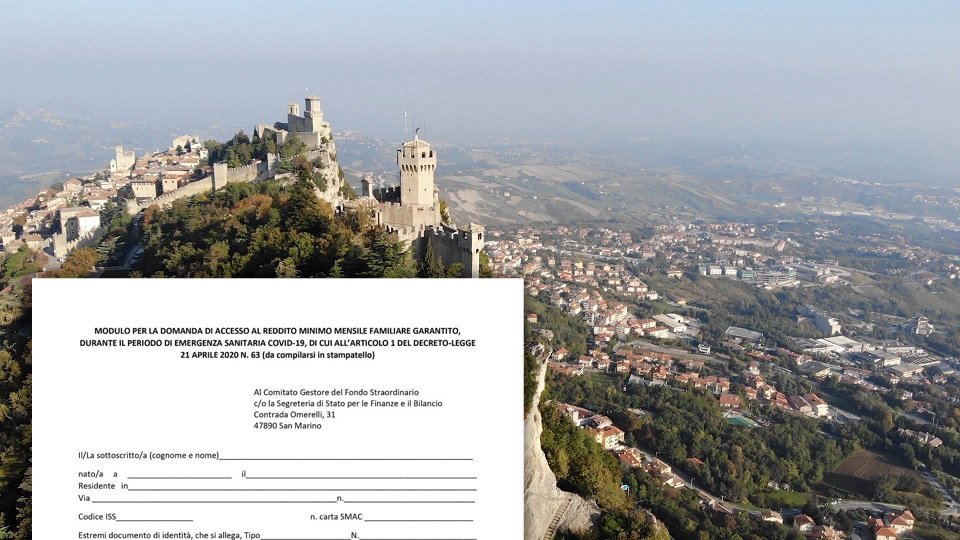 Covid-19: il modulo per richiedere il reddito minimo familiare a San Marino