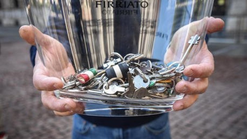 la consegna delle chiavi a Milano @ansa