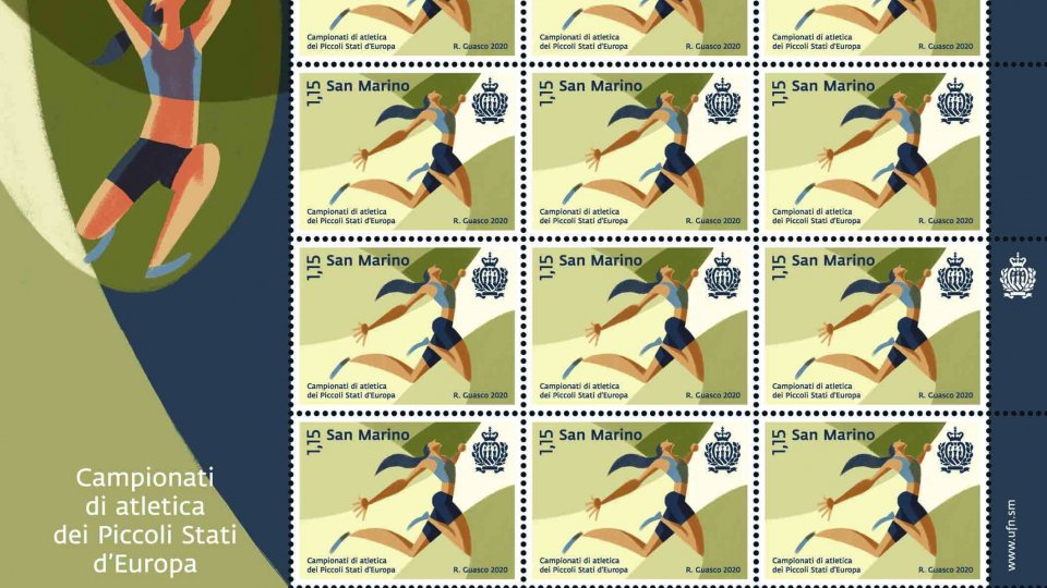 UFN: emissione postale dedicata ai “Campionati di atletica dei Piccoli Stati d’Europa”