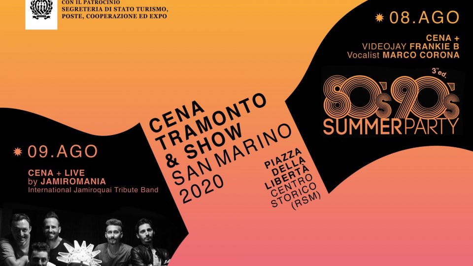Cena, tramonto & show: San Marino 2020