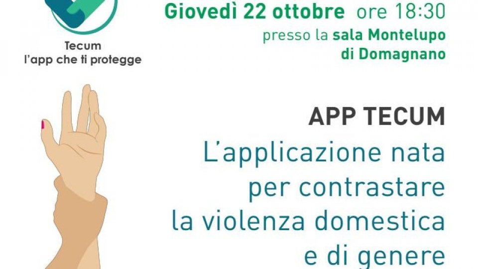 Tecum: l’app per contrastare la violenza domestica e di genere verrà presentata giovedì sera alla cittadinanza