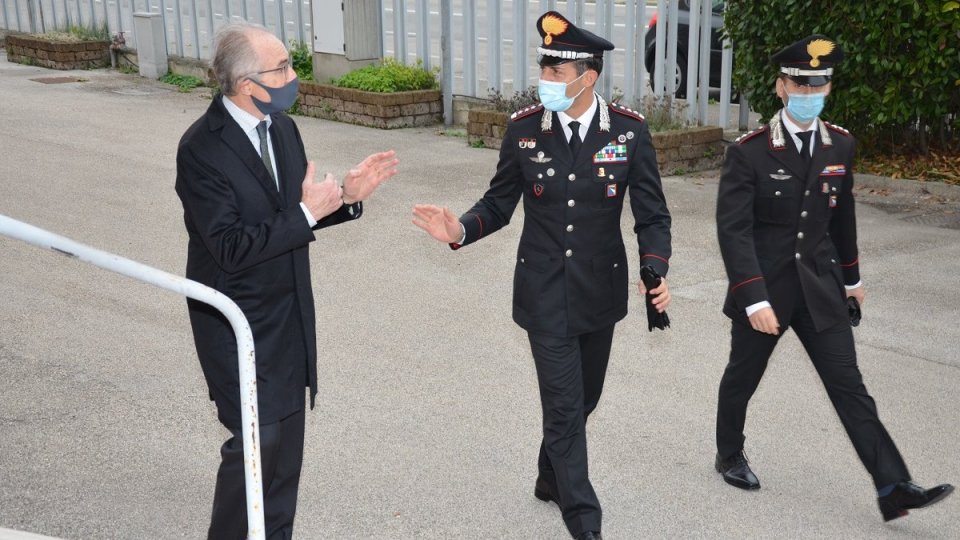 Visita dell’Ambasciatore d’Italia a San Marino al Comando Provinciale dell’Arma dei Carabinieri