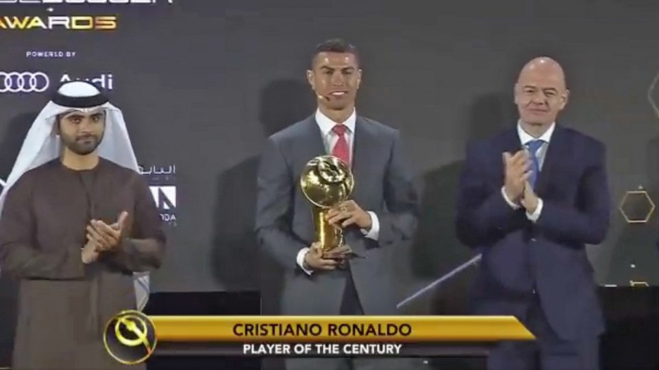 Glober Soccer Awards: Cristiano Ronaldo è il miglior giocatore del secolo