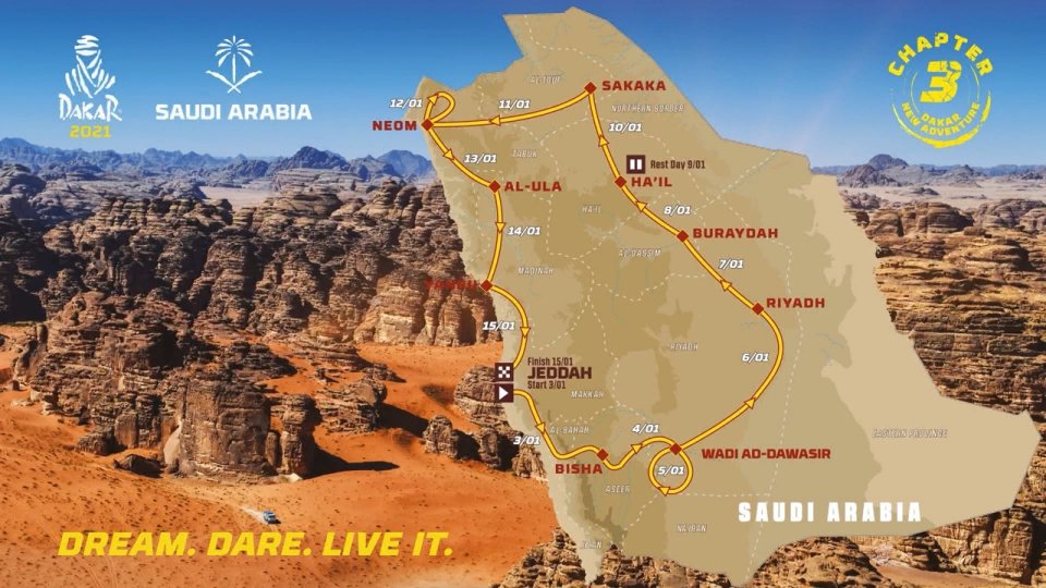 Dakar 2021: domani il prologo da Jeddah