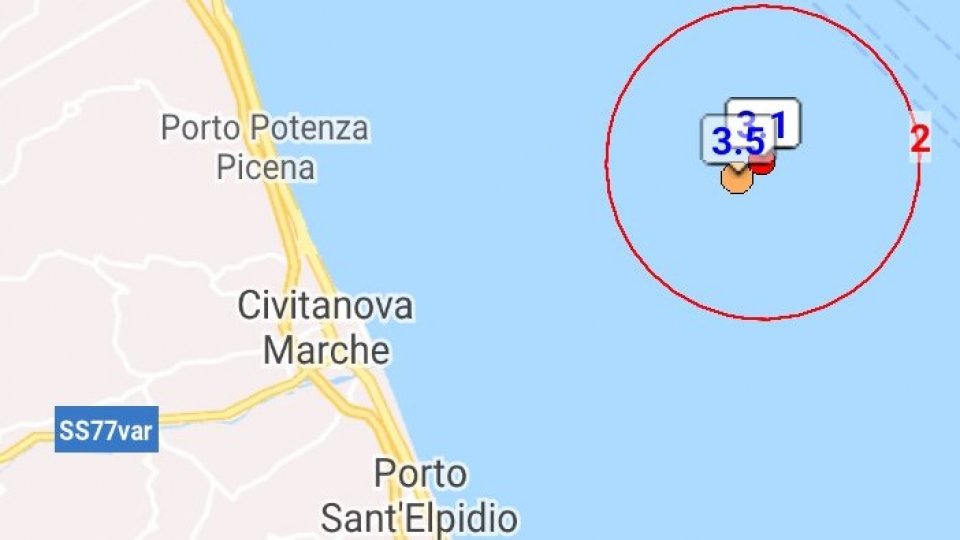 Scosse nell'Adriatico, terremoti avvertiti sulla costa marchigiana