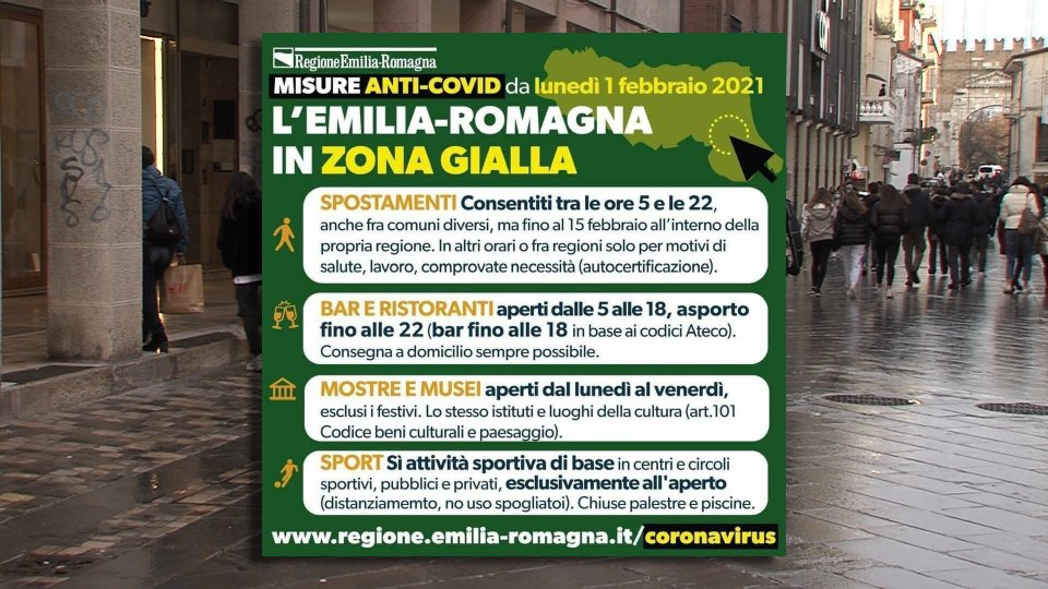 Emilia-Romagna e Marche passano in zona gialla, ecco le regole da seguire
