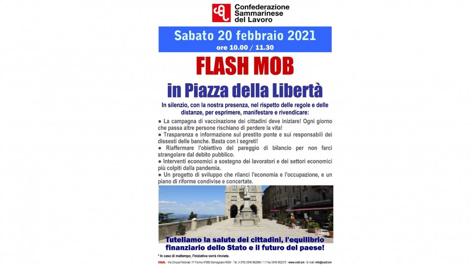 Flash Mob CSdL in Piazza della Libertà