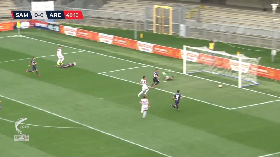 Samb, basta la punizione di Botta: 1-0 all'Arezzo