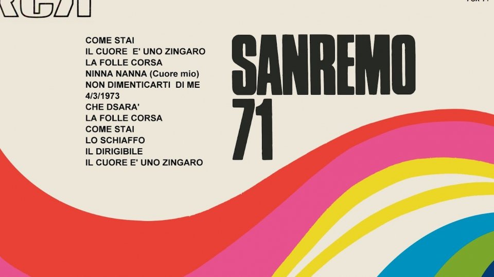Quell'edizione di Sanremo del 1971