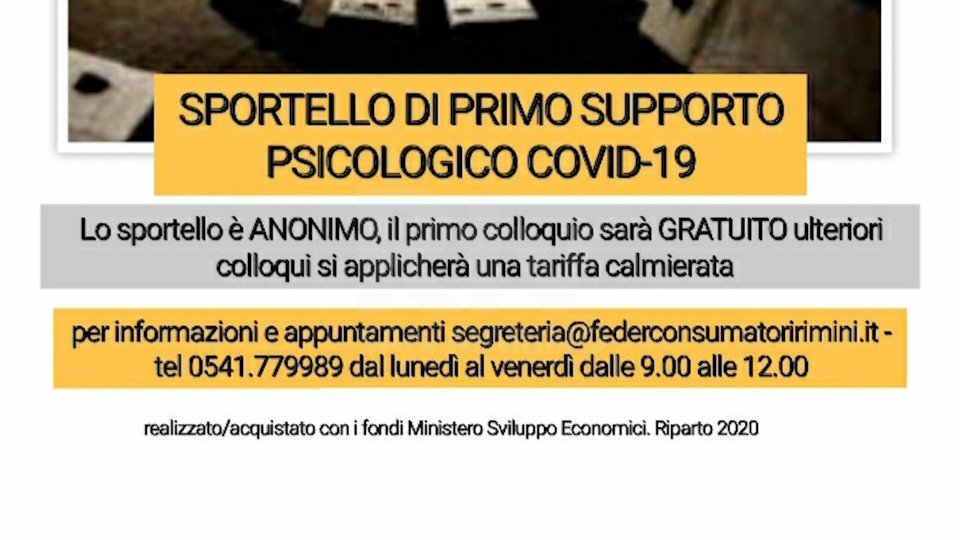 Rimini, un supporto psicologico per elaborare l'impatto del Covid