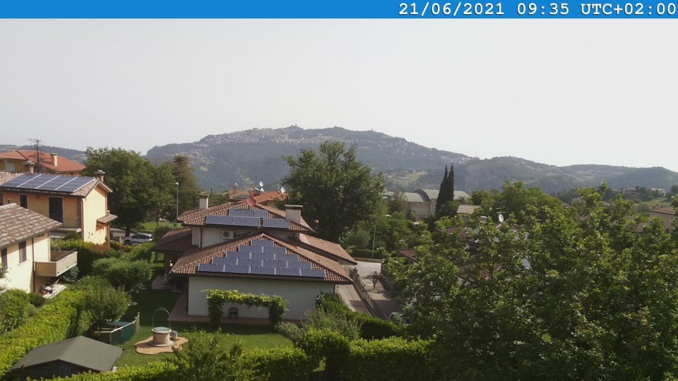 Foto: webcam meteo.sm (Fontescara di Chiesanuova)