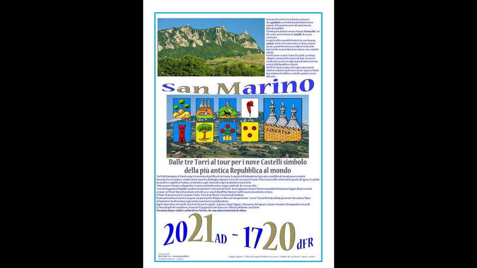 Ringraziamento per aver acquistato il Calendario San Marino 2021