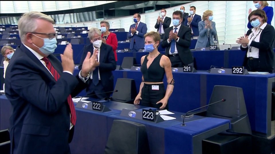 Al Parlamento Europeo standing ovation per Bebe Vio