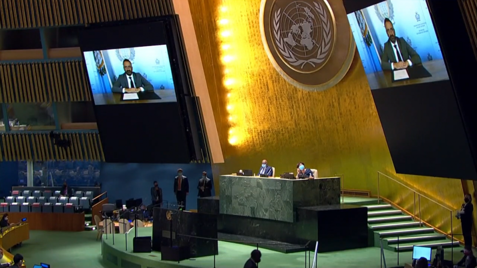 Intervento del Segretario di Stato per gli Affari Esteri Luca Beccari alla 76° sessione dell’Assemblea Generale delle Nazioni Unite
