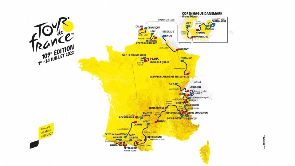 Presentato il Tour de France 2022