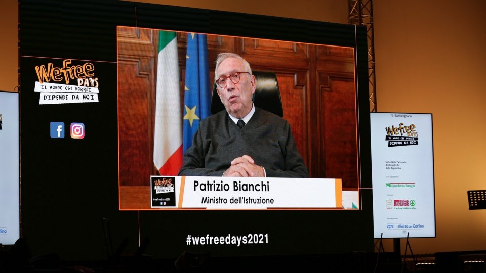 Il Ministro Bianchi al WeFree Days 2021 di San Patrignano: “Ascoltiamo le grida d’aiuto dei ragazzi”