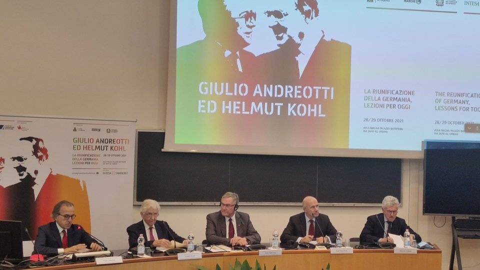 Urbino: convegno su Andreotti e Kohl; delegazione Pdcs incontra la figlia dello statista