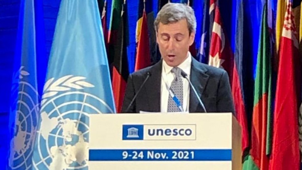 Il Segretario Belluzzi porta il suo contributo con un intervento al Dibattito di Politica Generale all’UNESCO di Parigi in occasione della 41° Conferenza Generale