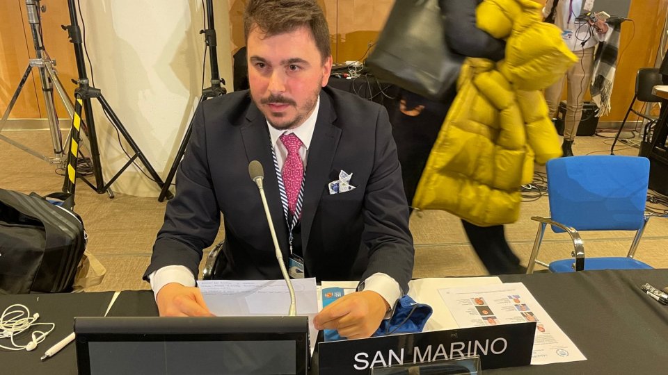 Delegazione sammarinese all'Assemblea Interparlamentare - Intervento di Matteo Rossi
