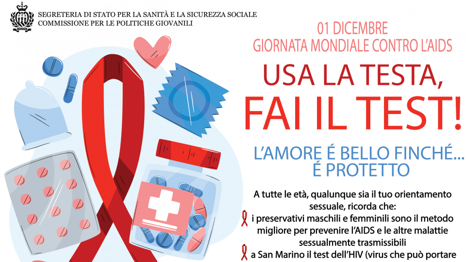 Giornata contro l'Aids, per 5 giorni preservativi a prezzo ridotto a San Marino