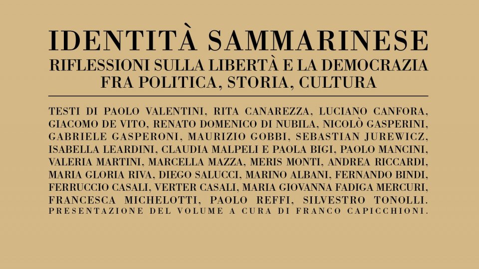 La Dante Alighieri presenta IDENTITA’ SAMMARINESE alla Ecc.ma Reggenza