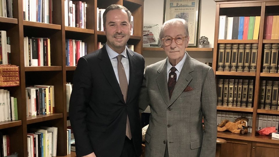 Il Segretario Teodoro Lonfernini incontra Vittorio Feltri