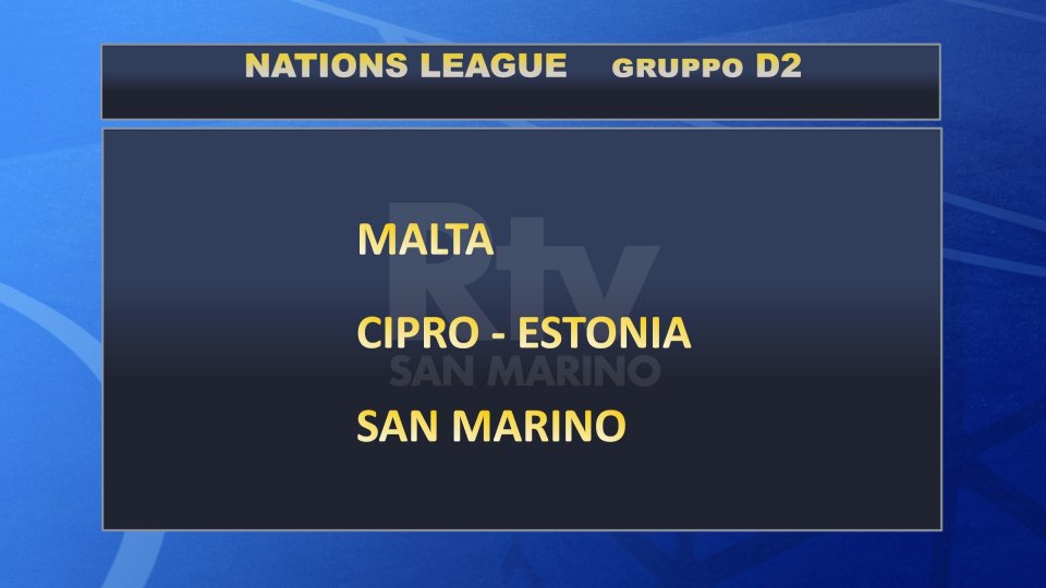 San Marino con Malta e la perdente dello spareggio tra Cipro e Estonia