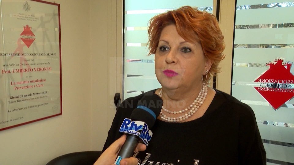 Maria Grazia Angeli, Presidente dell'Associazione Oncologica Sammarinese (foto archivio)